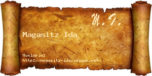 Magasitz Ida névjegykártya